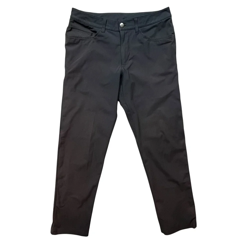 Lululemon ABC Pant Mens Gray Five Pocket Technical Trousers Size 31